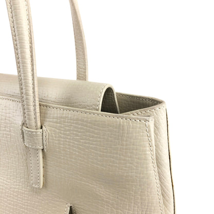 LOEWE Logo Embossed Handbag Ivory Vintage eu3utx