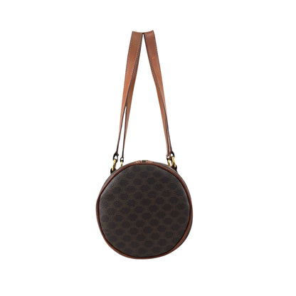 CELINE Macadam Blason Handbag Brown Vintage yfx88s