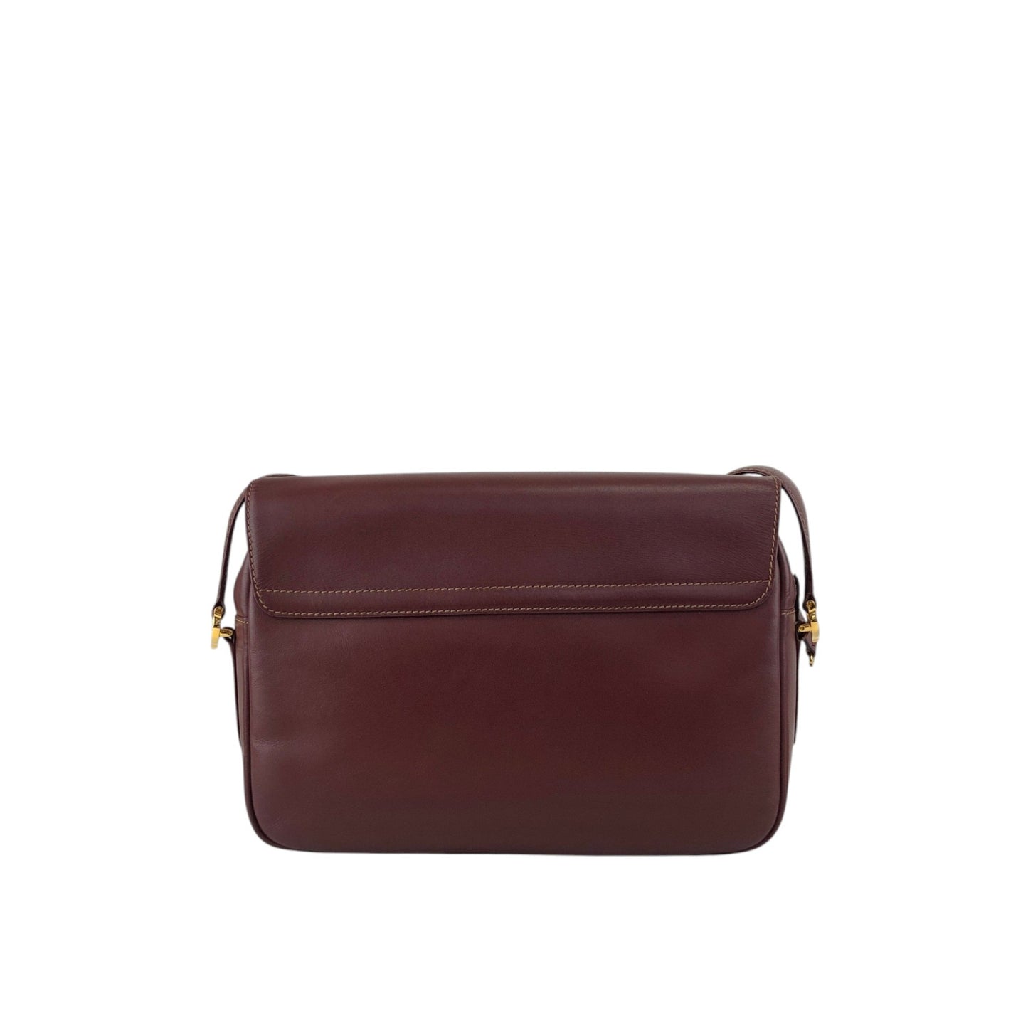 Cartier Logo Embossed Shoulder bag Bordeaux Vintage dwdxvx