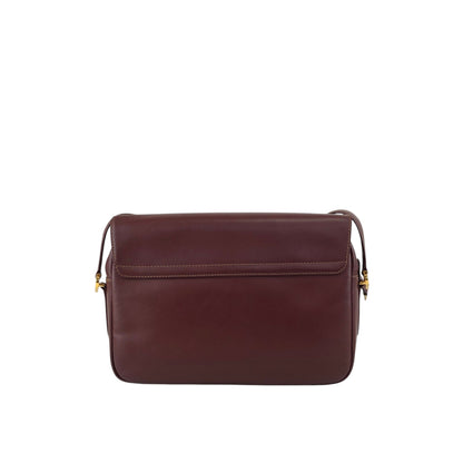 Cartier Logo Embossed Shoulder bag Bordeaux Vintage dwdxvx