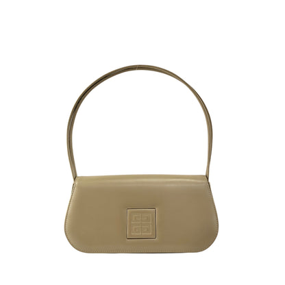 GIVENCHY Logo Handbag Beige Vintage f832t4