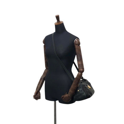 Yves Saint Laurent Two-way Handbag Shoulder bag Black Vintage wu64ez