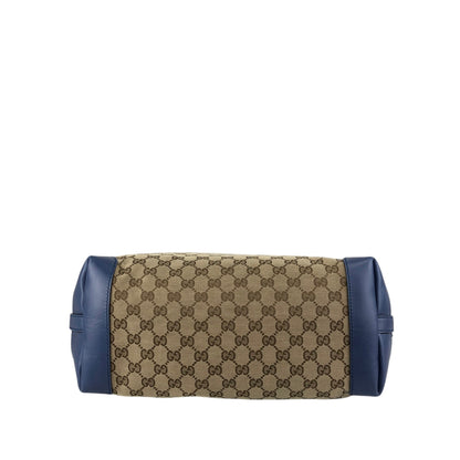 GUCCI GG Canvas Totebag Beige Vintage z375jy