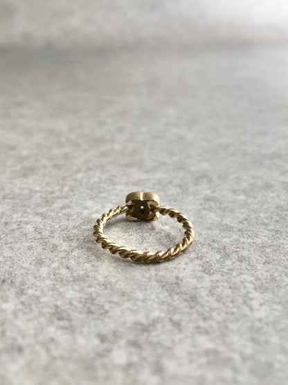 CHANEL Coco Mark Ring Gold Vintage pdxxgx