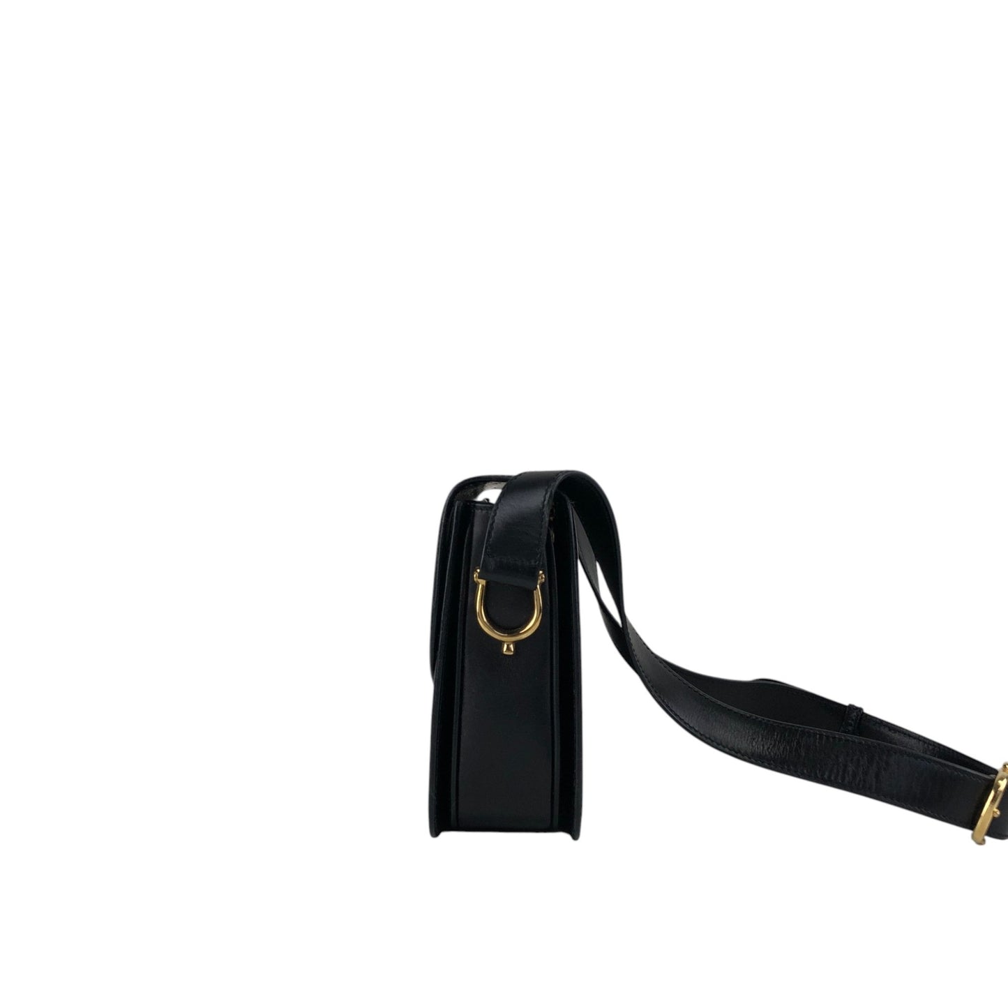 CELINE Triomphe Shoulder bag Black Vintage hvk6su