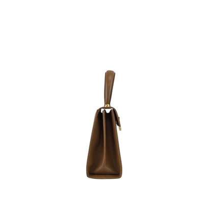 Salvatore Ferragamo Gancini Two-way Handbag Shoulder bag Brown Vintage 6t6kdf