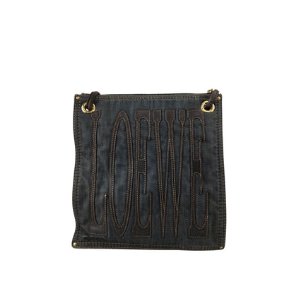 LOEWE Anagram Shoulder bag Indigo Vintage n8xae3