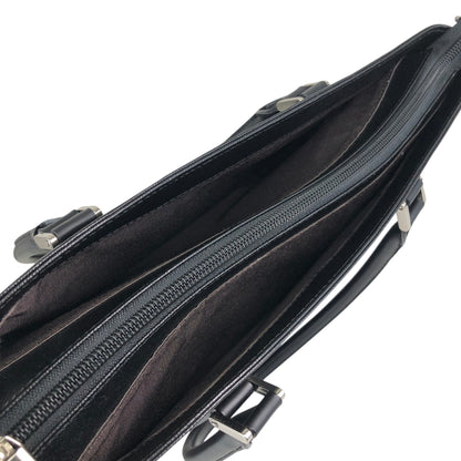 BURBERRY Logo Handbag Totebag Black Vintage behneb