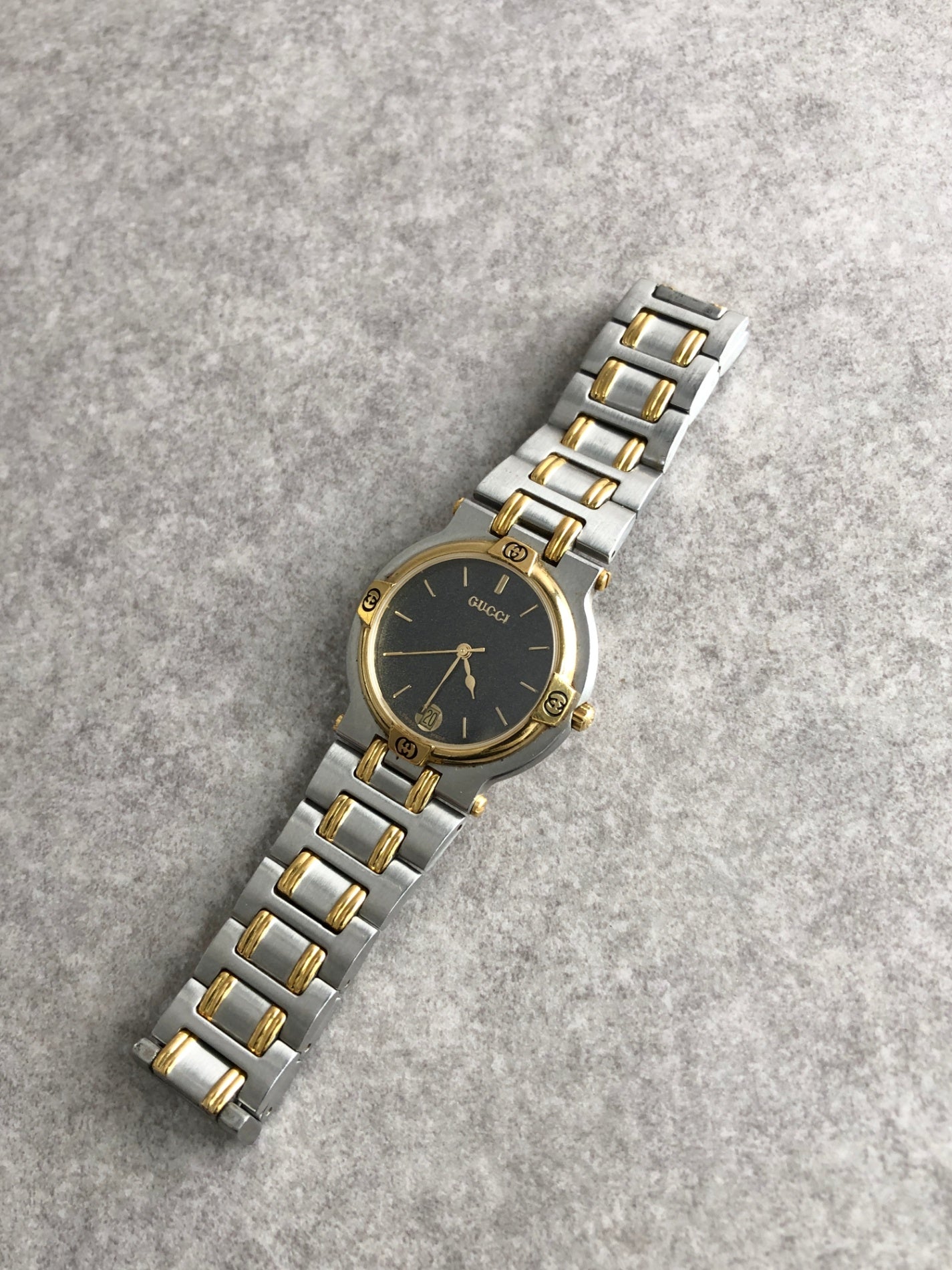 GUCCI Quartz Watch Silver 9000M Vintage z7pii8