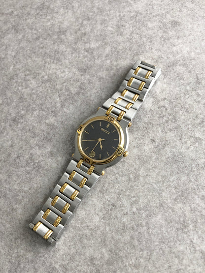 GUCCI Quartz Watch Silver 9000M Vintage z7pii8