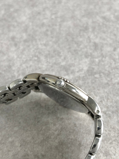 Yves Saint Laurent YSL Logo Watch Silver 6031-G11866 Vintage 6wv8w4