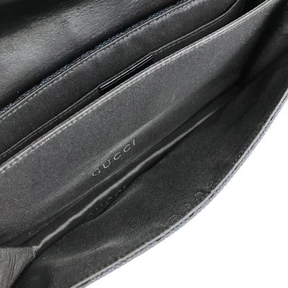 GUCCI Interlocking GG Canvas Shoulder bag Black Vintage 2tc23f