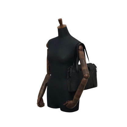 Yves Saint Laurent Logo Handbag Totebag Black Vintage hwe52c