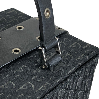 Christian Dior Logo Trotter Small Handbag Vanity bag Black Vintage kebsei