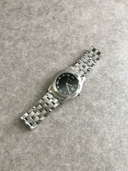 GUCCI Watch Silver 5500M Vintage 23ex72