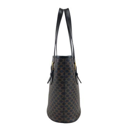 CELINE Macadam Handbag Shoulder bag Black Vintage 66gp7x