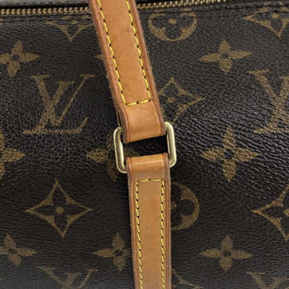 LOUIS VUITTON Monogram Handbag Brown Vintage 87rkgw