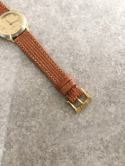 Christian Dior Quartz Watch Brown Vintage 6ytb8u