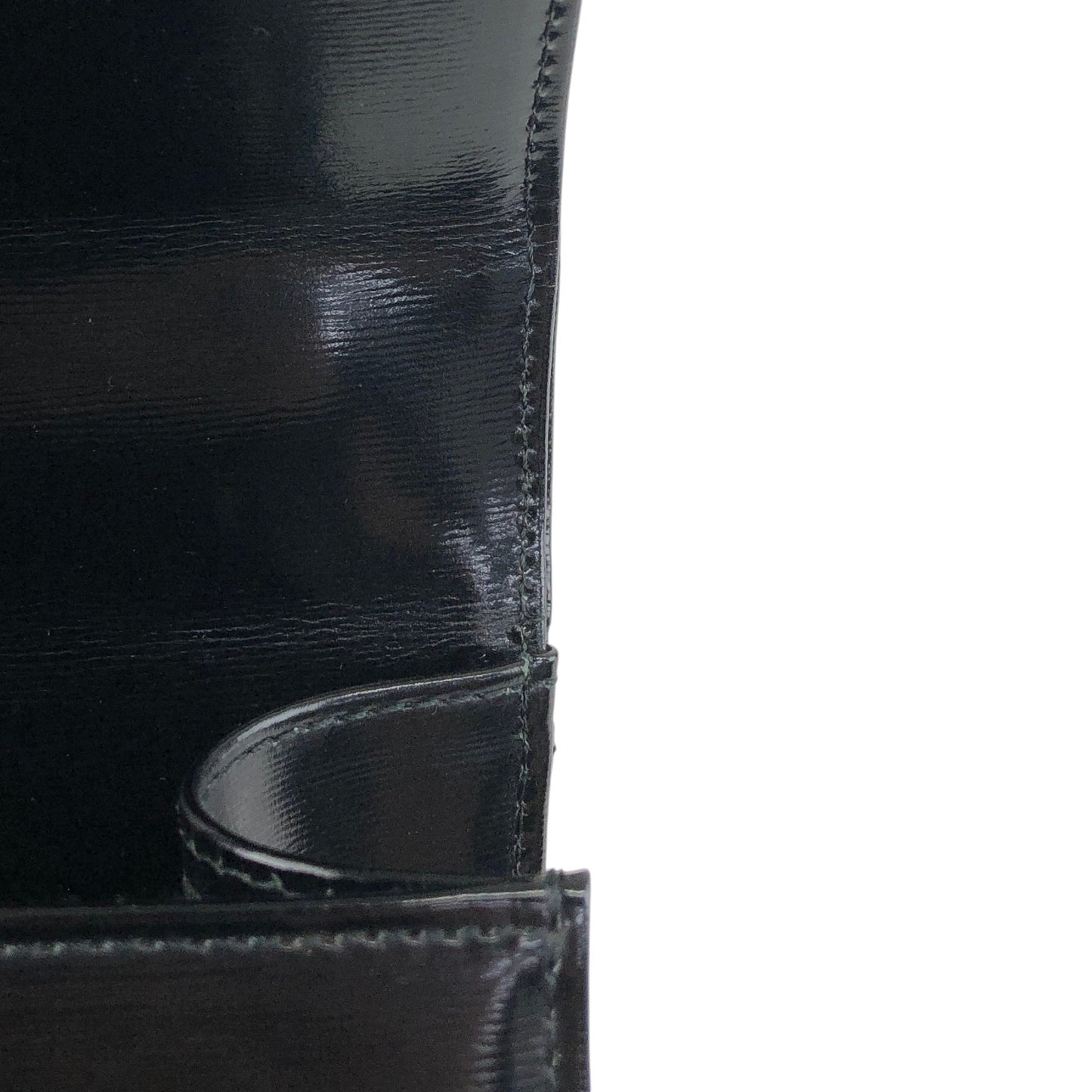 Yves Saint Laurent YSL Logo Charm Two-way Handbag Shoulder bag Black Vintage gmjhfk