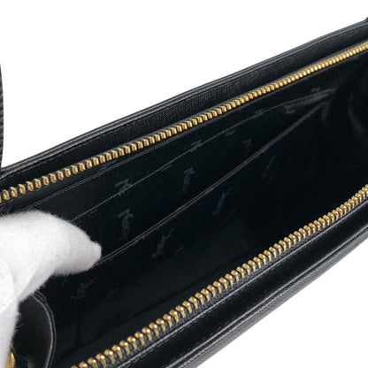 Yves Saint Laurent Logo Handbag Black Vintage fguw8w