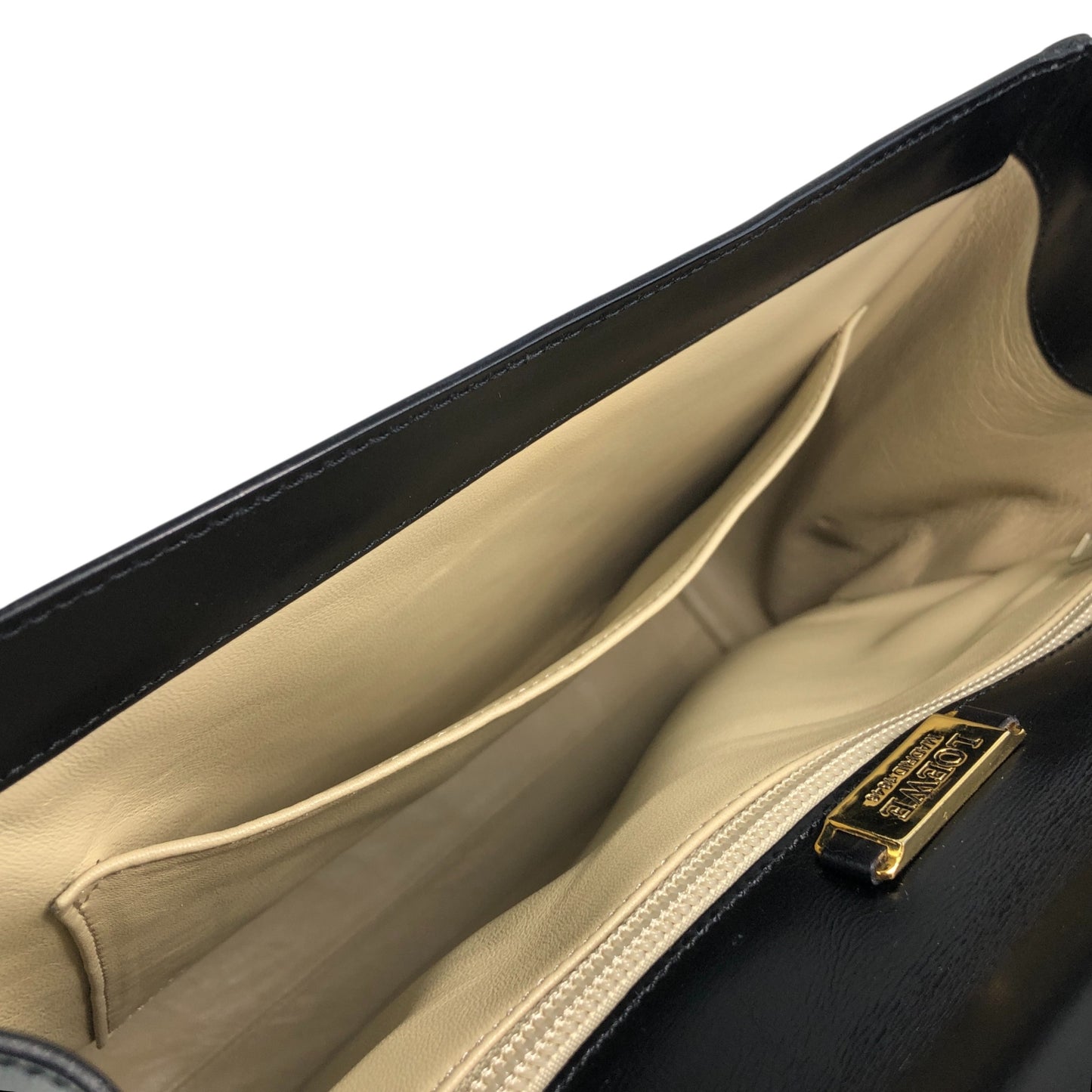 LOEWE Anagram Handbag Black Vintage c8uyvx