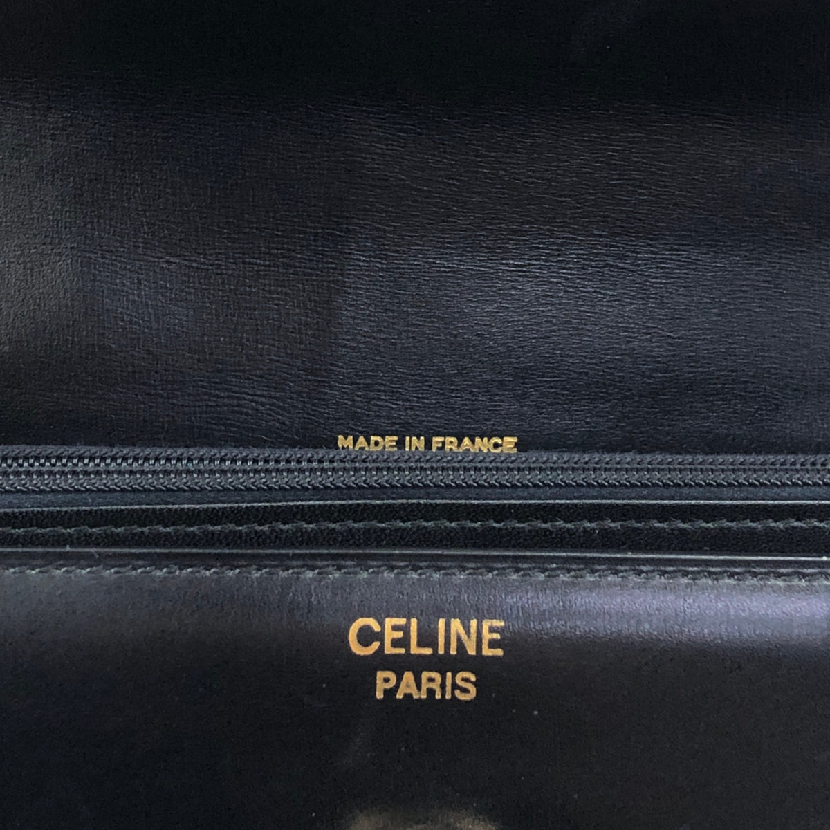 CELINE Gancini Shoulder bag Black Vintage gssz7x