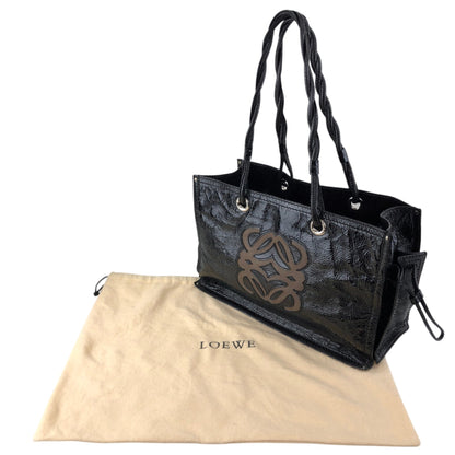 LOEWE Anagram Handbag Totebag Black Vintage n7ecge