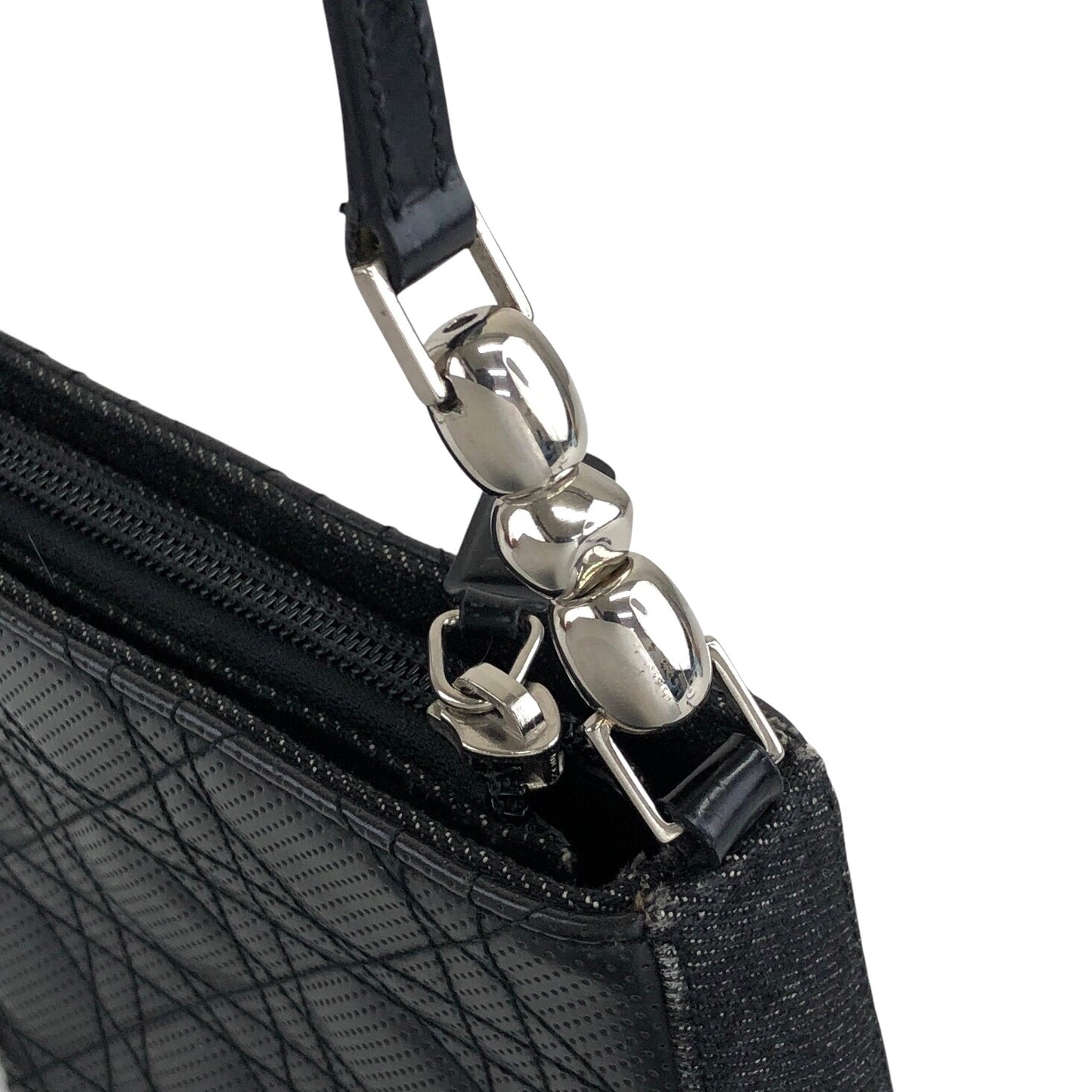 Christian Dior Cannage Small Shoulder bag Black Vintage p5ui7r
