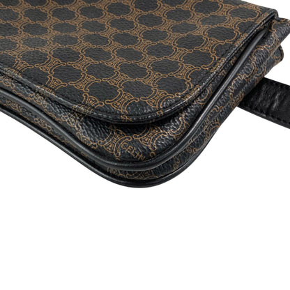 CELINE Macadam Sling bag Shoulder bag Black Vintage uwmfjs