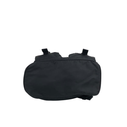 PRADA Triangle Logo Backpack Black Vintage hu5ayn