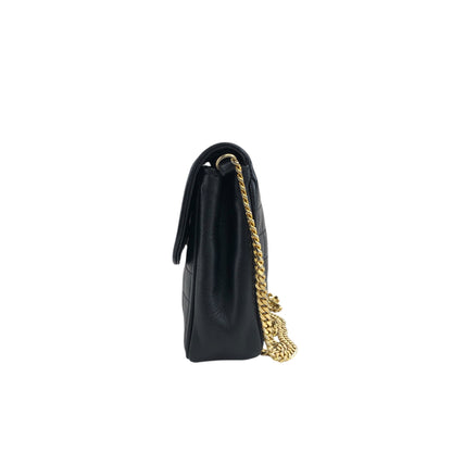 CELINE Blason Chain Shoulder bag Black Vintage bvdhvm