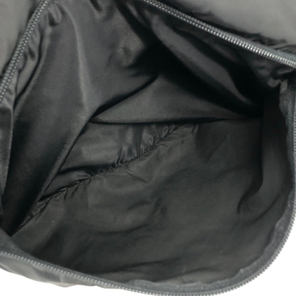 PRADA Triangle Logo Double Pocket Nylon Shoulder bag Black Vintage rnrirz