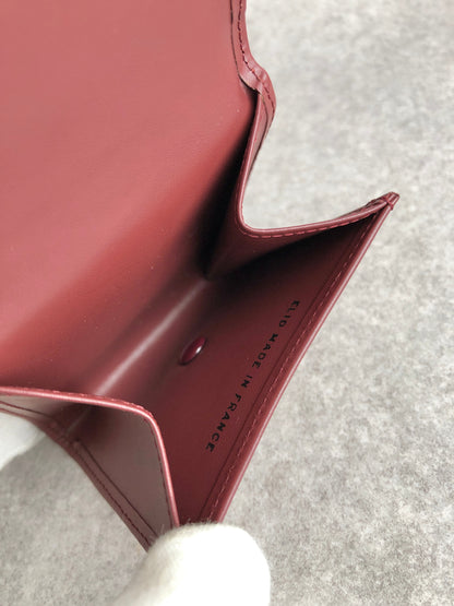 Cartier Logo Coin Purse Bordeaux Vintage e6ft7j