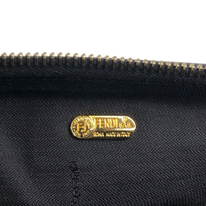 FENDI Logo Two-way Small Boston bag Shoulder bag Black Vintage 873tng