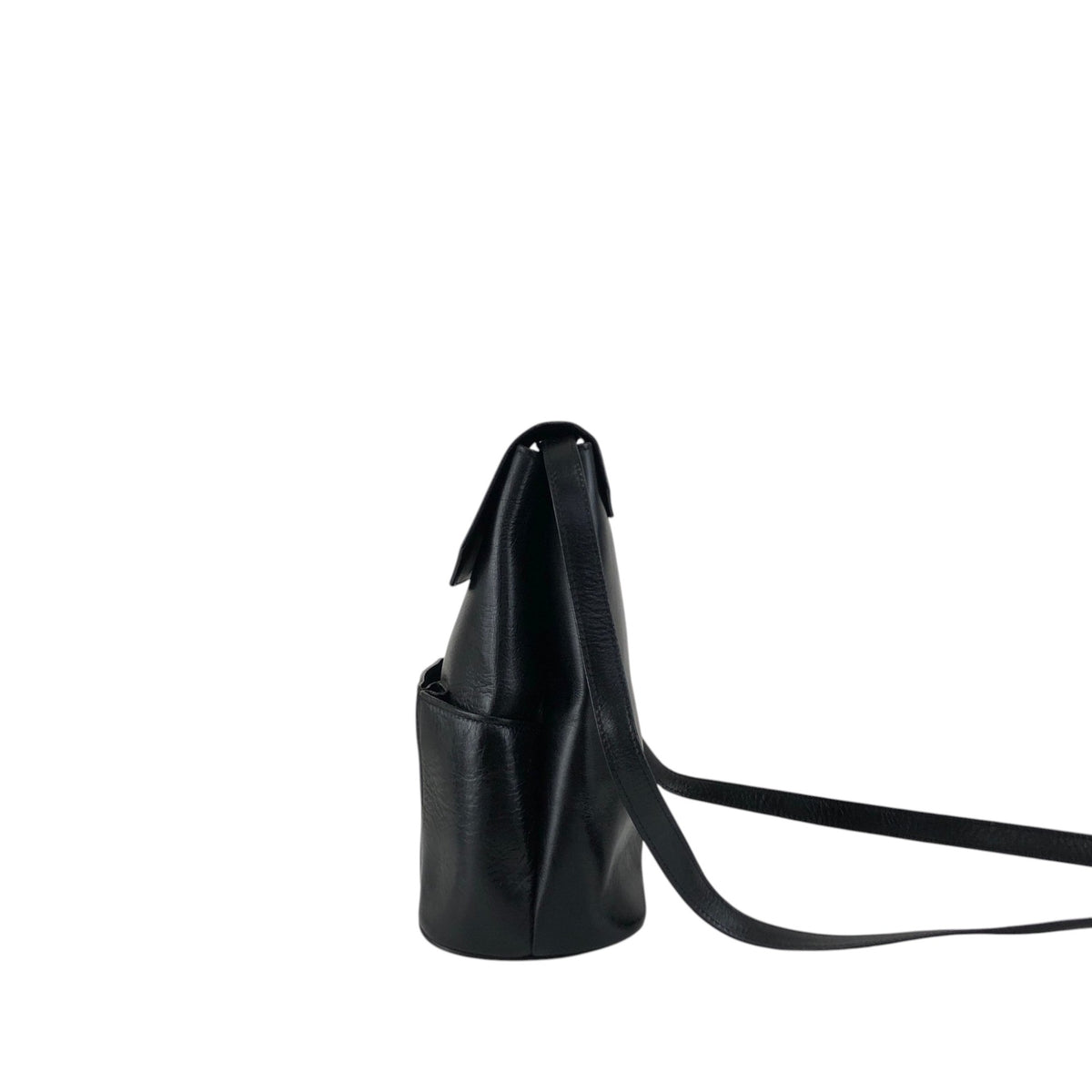 CELINE Gancini Shoulder bag Black Vintage xxxvfp
