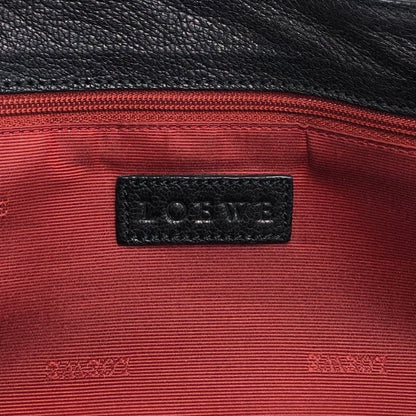 LOEWE Anagram Shoulder bag Black Vintage 8s3xv4