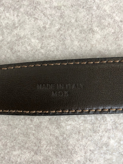 CELINE Horse Carriage Belt Black Vintage mvhfft