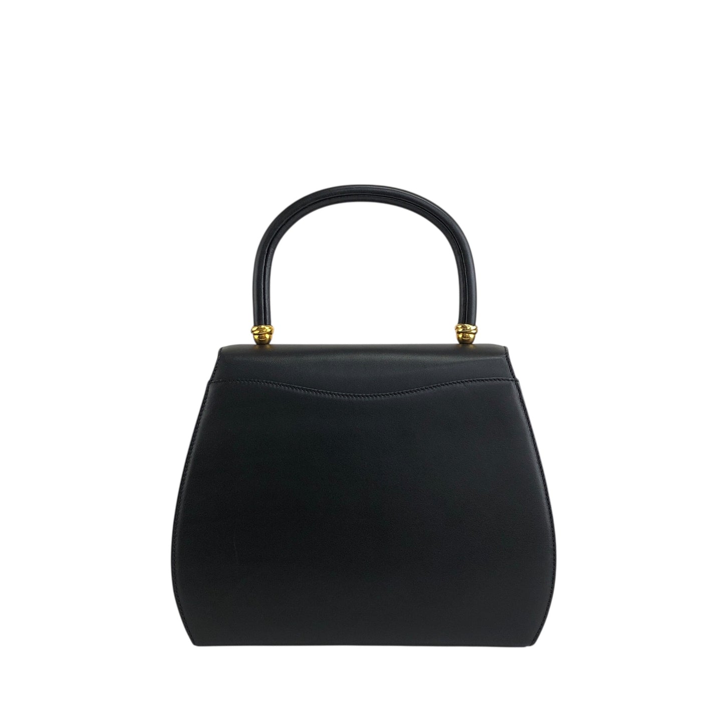 Cartier Top Handle Handbag Black Vintage dtgya8