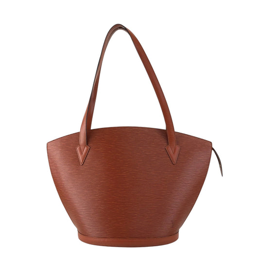 LOUIS VUITTON Epi Handbag Brown Vintage u5h6dx