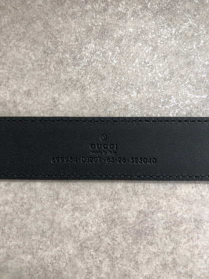 GUCCI Bamboo Belt Black Vintage 8anzpk