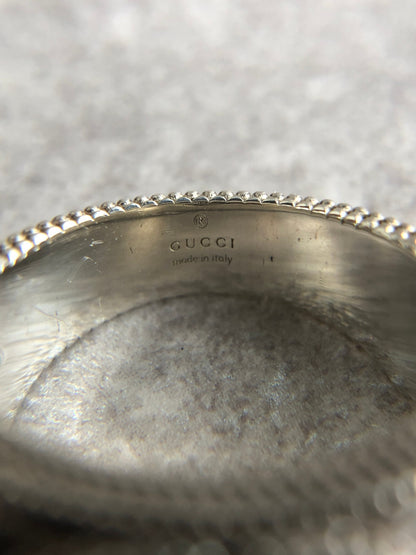 GUCCI Interlocking Ring Silver 925SILVER Vintage 3s6yb3