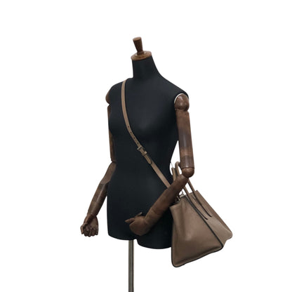 PRADA Triangle Logo Two-way Handbag Shoulder bag Brown Vintage miurph