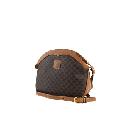 CELINE Macadam Blason Shoulder bag Brown Vintage gyf3yb