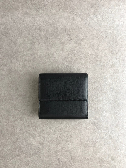 CHANEL Coco Mark Folded Wallet Black Vintage 5kt7pz