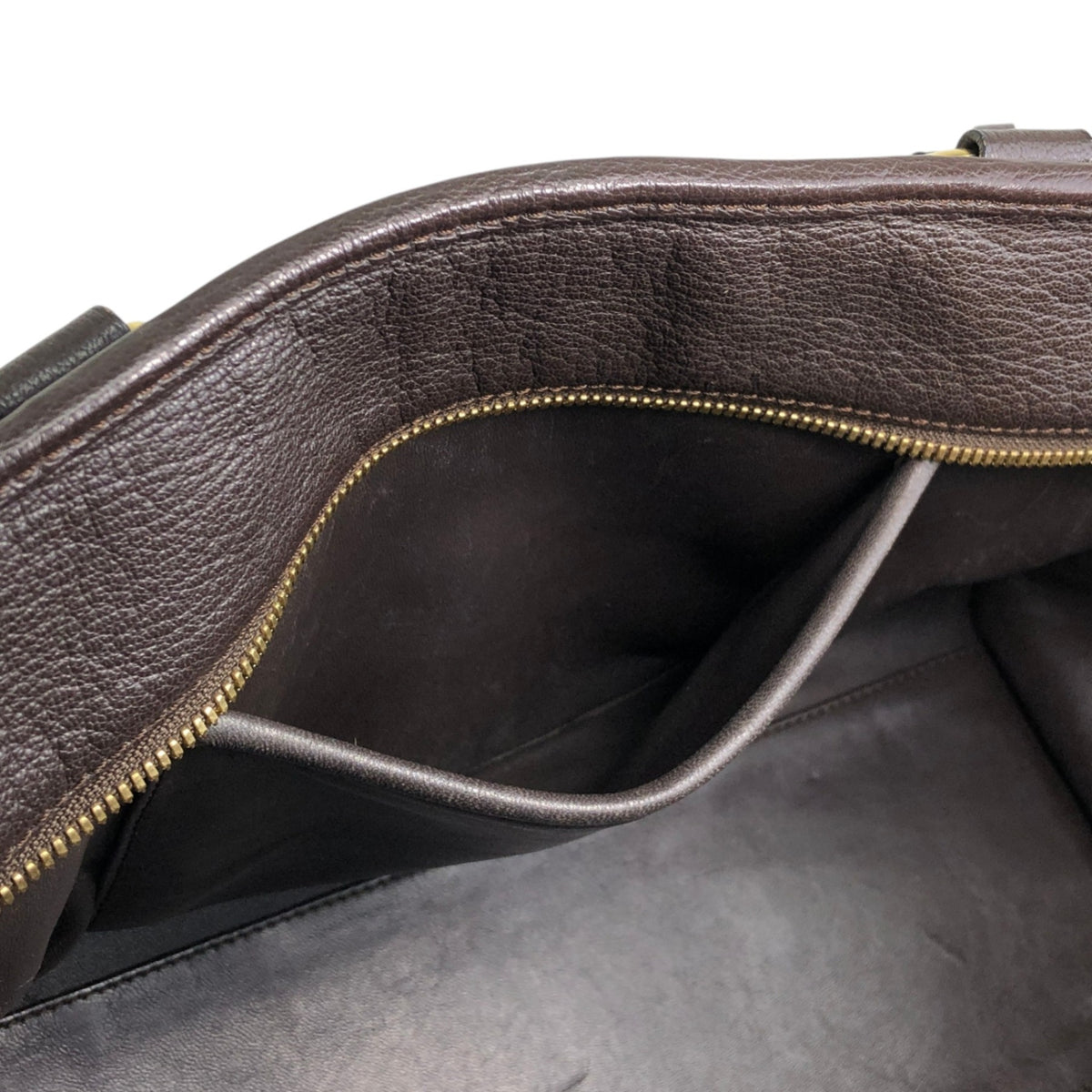 LOEWE Amazona36 Anagram Handbag Boston bag Dark Brown Vintage ihmrwb