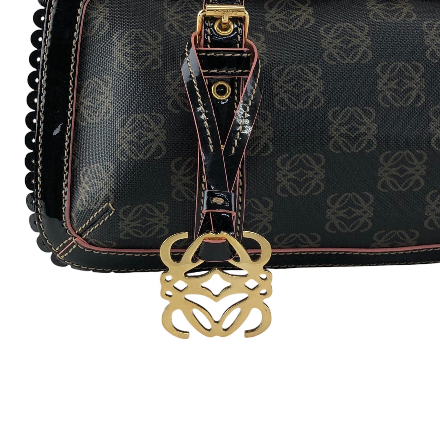 LOEWE Anagram Charm Boston bag Black Vintage u28crh