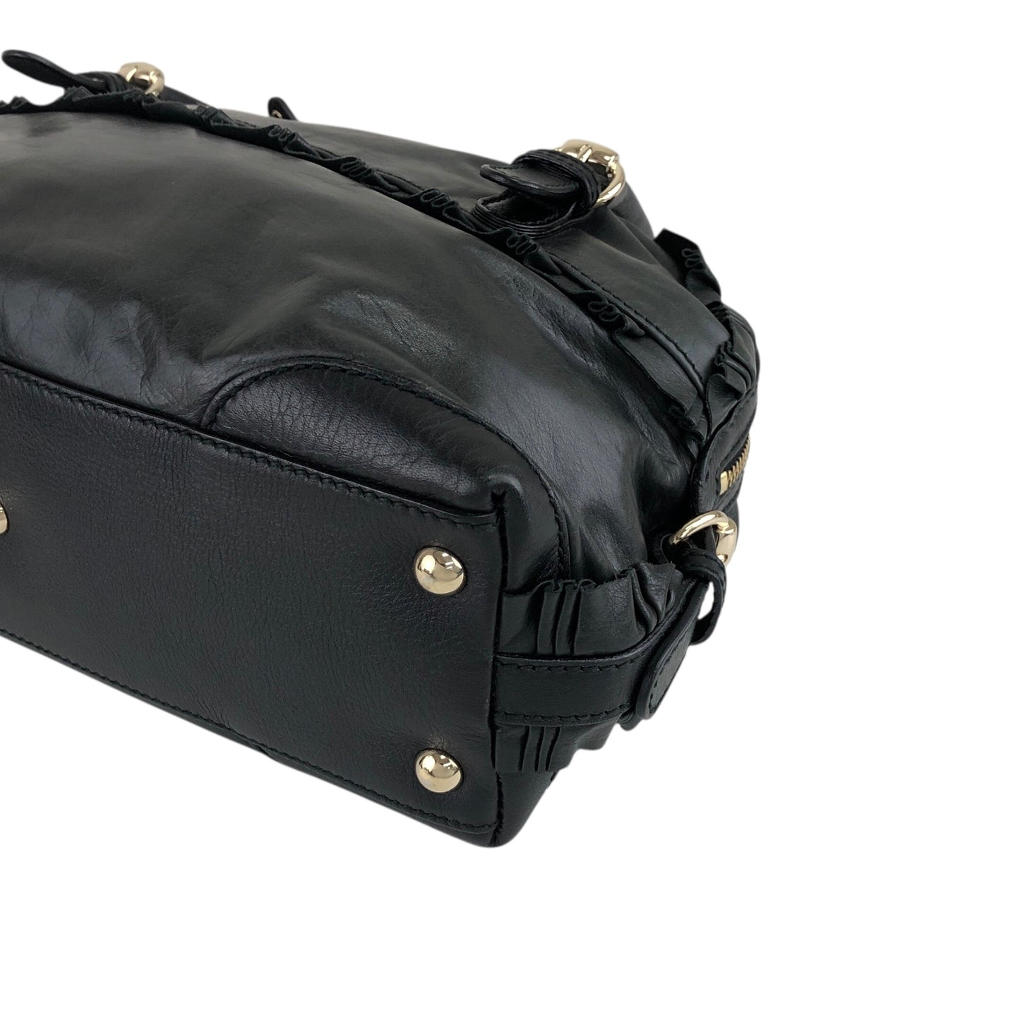 GUCCI Handbag Black Vintage ns25kt