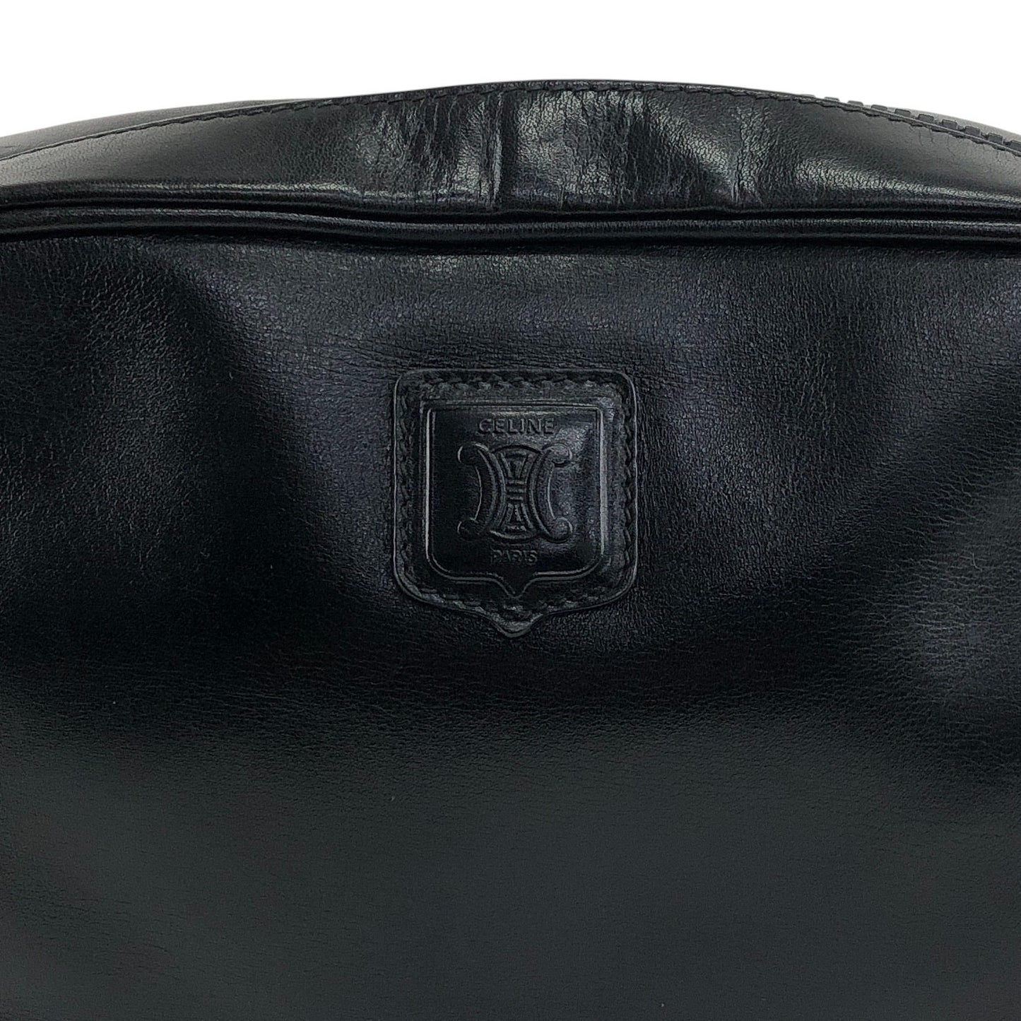 CELINE Blason Shoulder bag Black Vintage pdi5ij