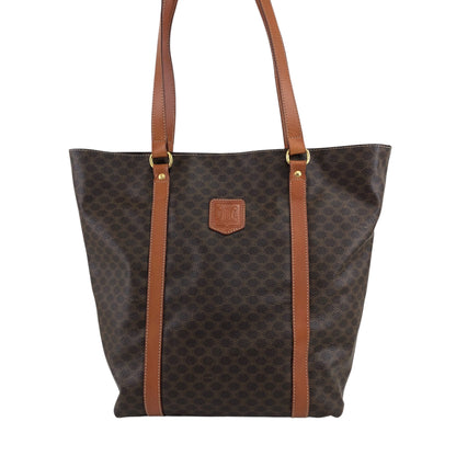 CELINE Macadam Blason Shoulder bag Totebag Brown Vintage u7fud7