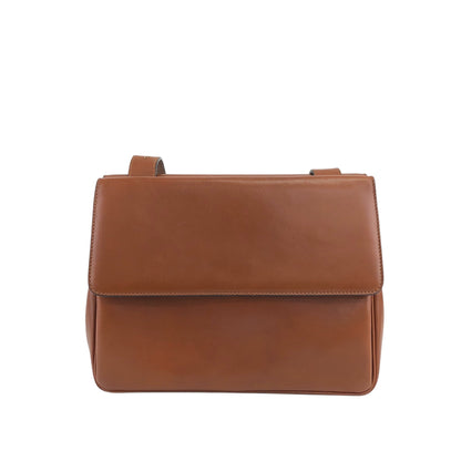 CELINE Gancini Flap Shoulder bag Brown Vintage jx5pxb